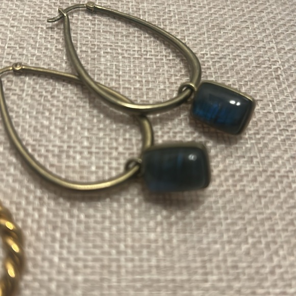 Elegant boho  Gold Hoop Earrings Set - Picture 2 of 5